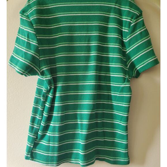 Sesame Street Oscar The Grouch Green Striped Short Sleeved Shirt Child S/M - Picture 7 of 7